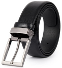 Victorio leather belt for men from the Lux series in black color